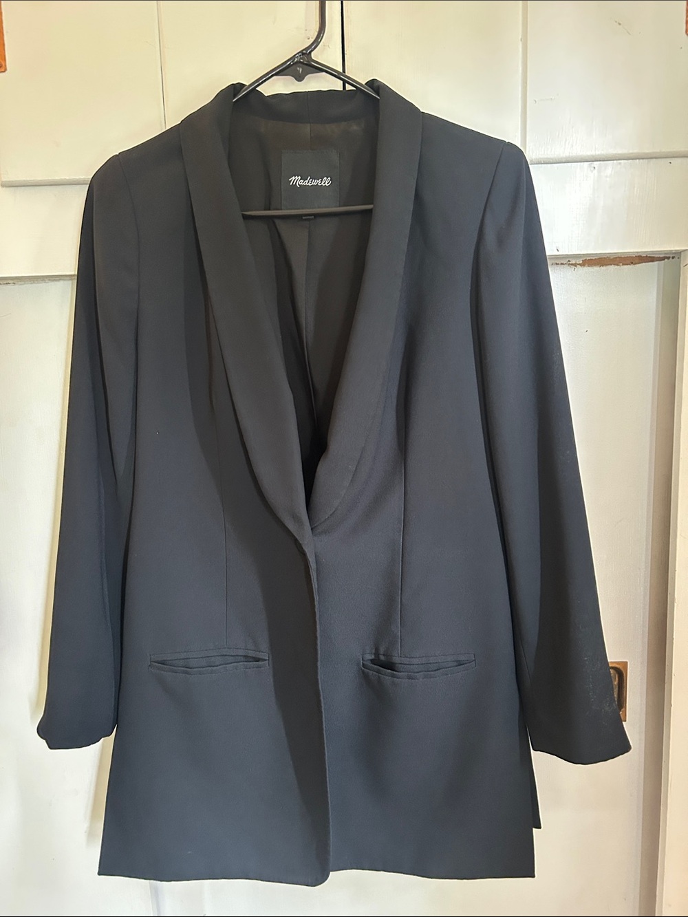 Madewell Black Shawl-Collar Blazer